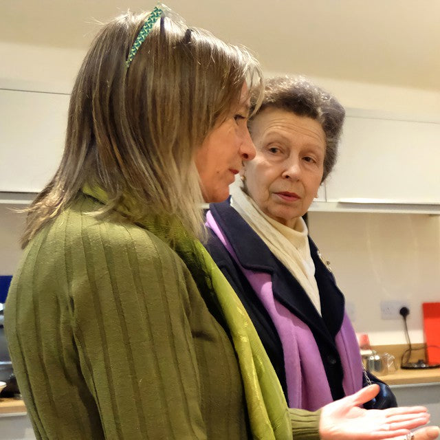 Jean chatting with HRH The Princess Royal