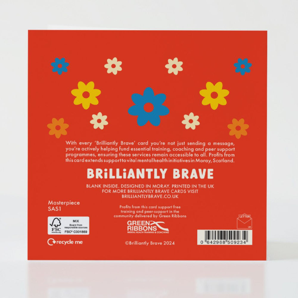 Masterpiece - Back of the card with hope-filled message and artistic design details.