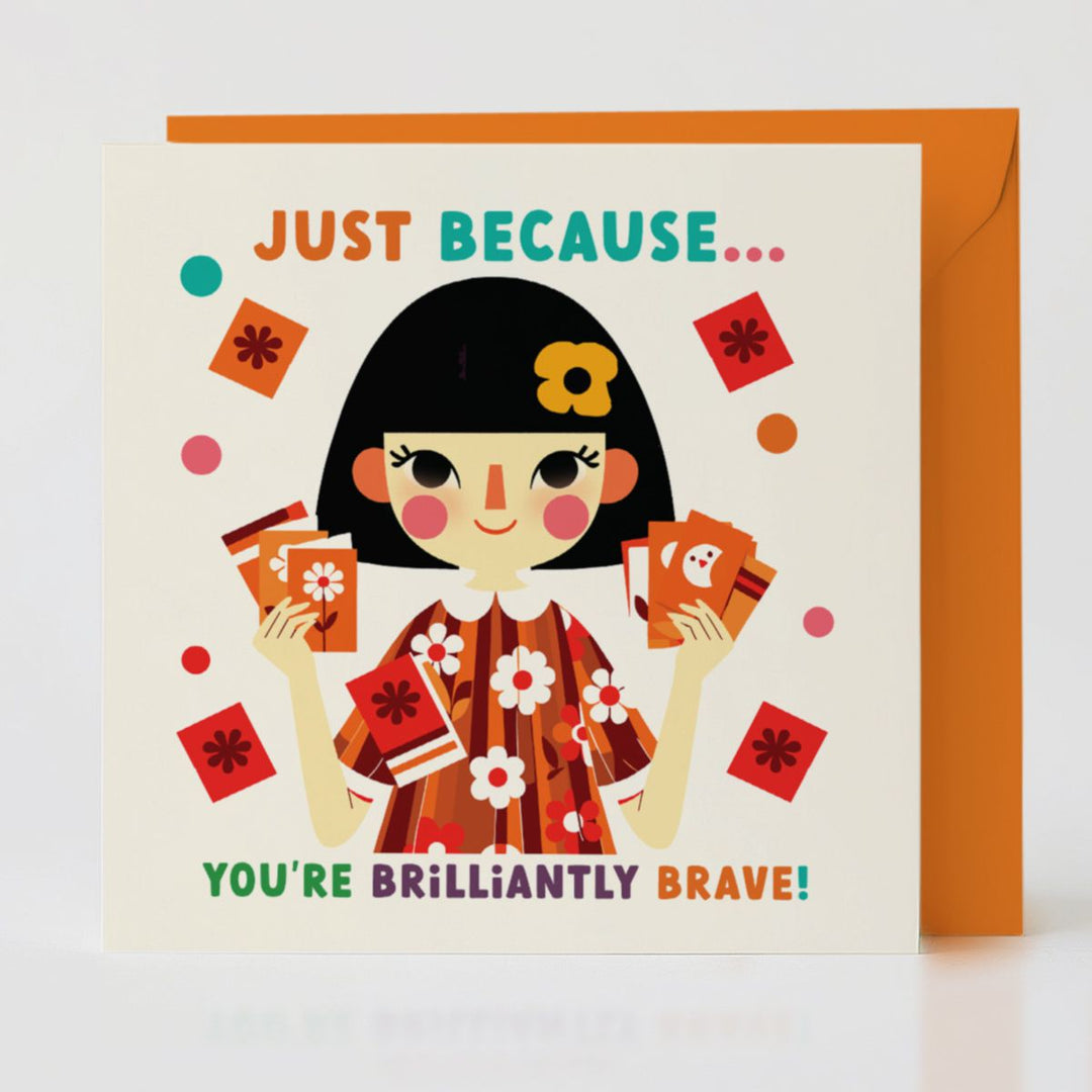 Just Because - Encouragement card with matching envelope for a heartfelt gesture.