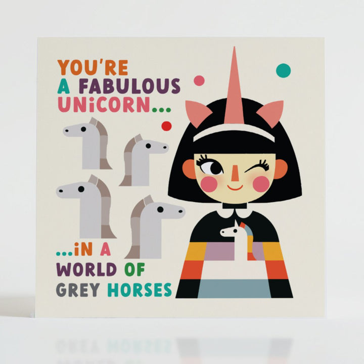 Fabulous Unicorn - Celebration card featuring a magical design that embraces uniqueness.