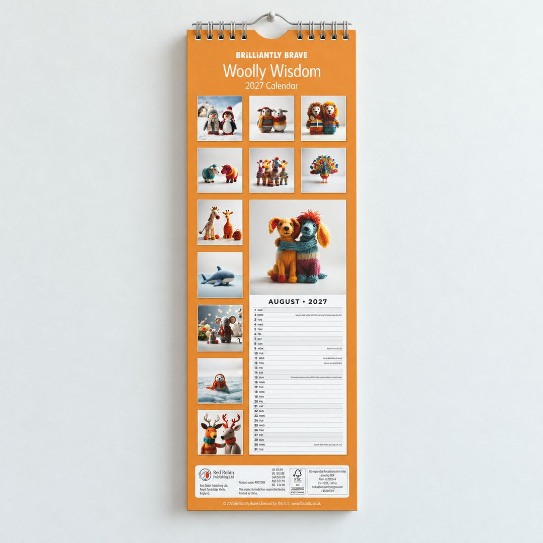 Woolly Wisdom Slim Calendar 2027