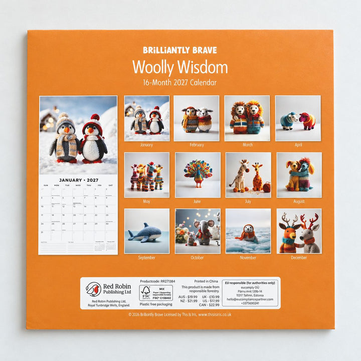 Woolly Wisdom Square Calendar 2027
