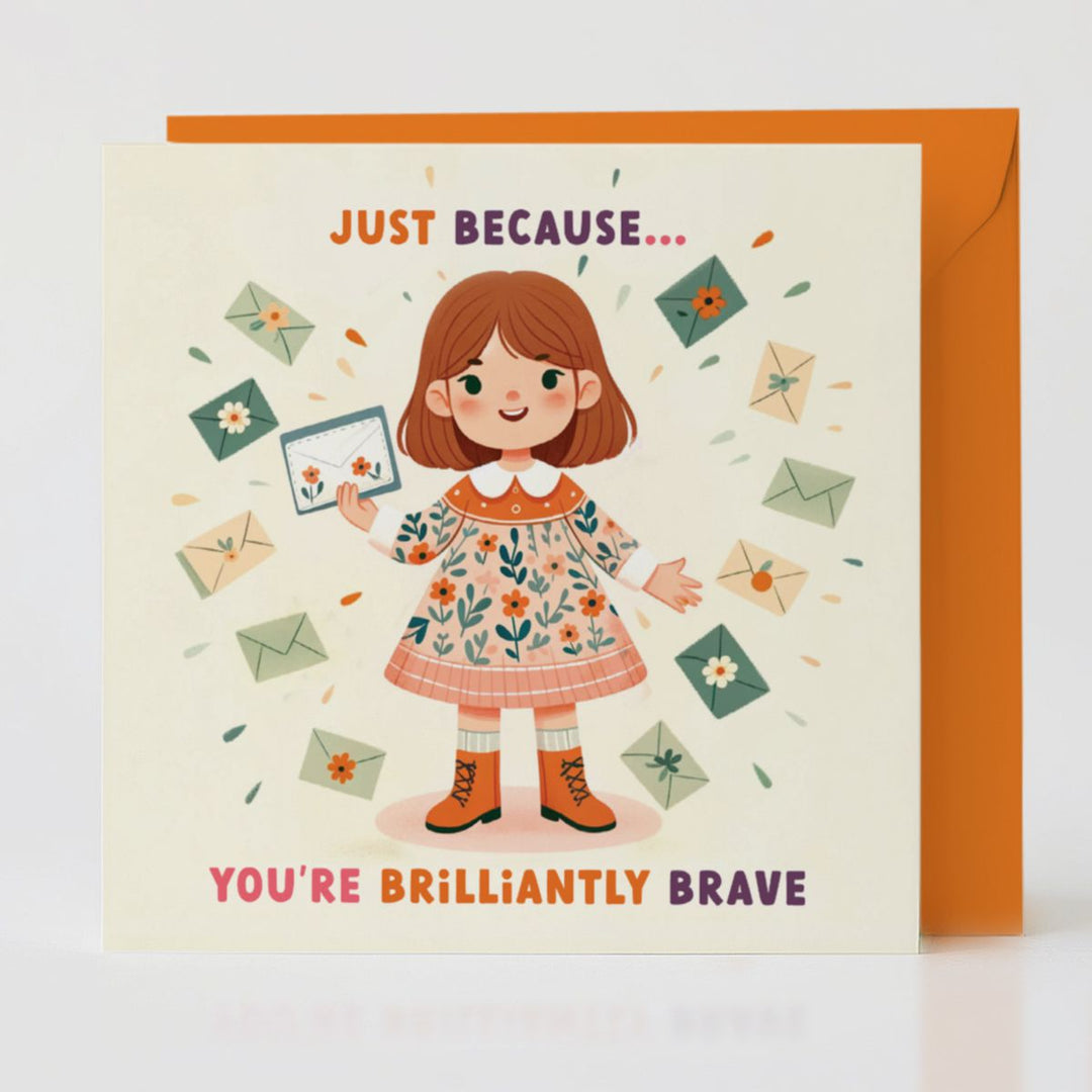 Just Because card with envelope, ready to recognise those moments that shouldn't pass uncelebrated.