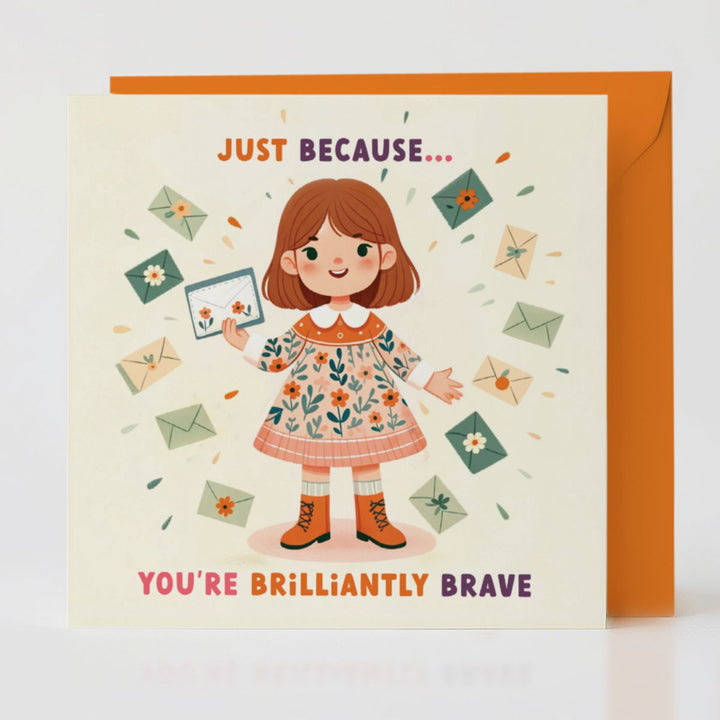 Just Because card with envelope, ready to recognise those moments that shouldn't pass uncelebrated.