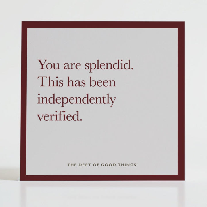 Independently Verified