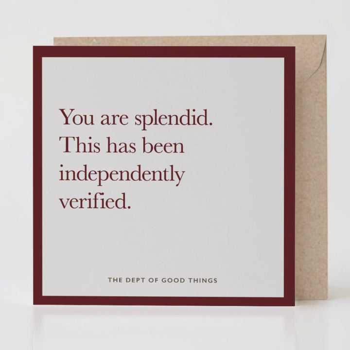 Independently Verified