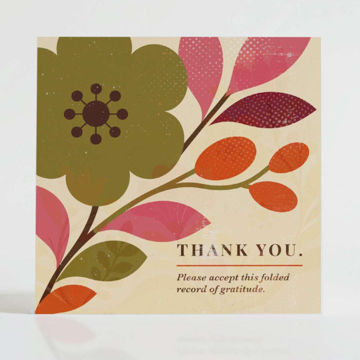 Folded Record Of Gratitude