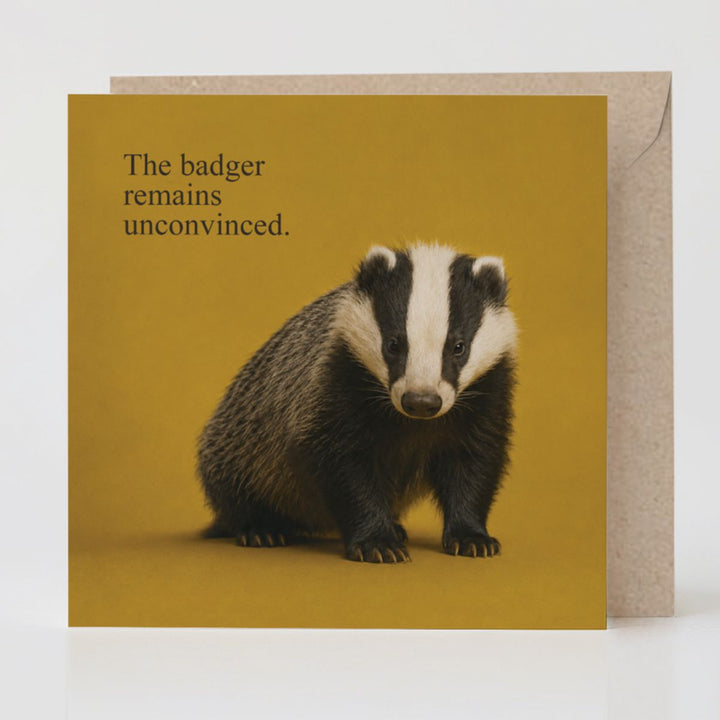 Badger Unconvinced