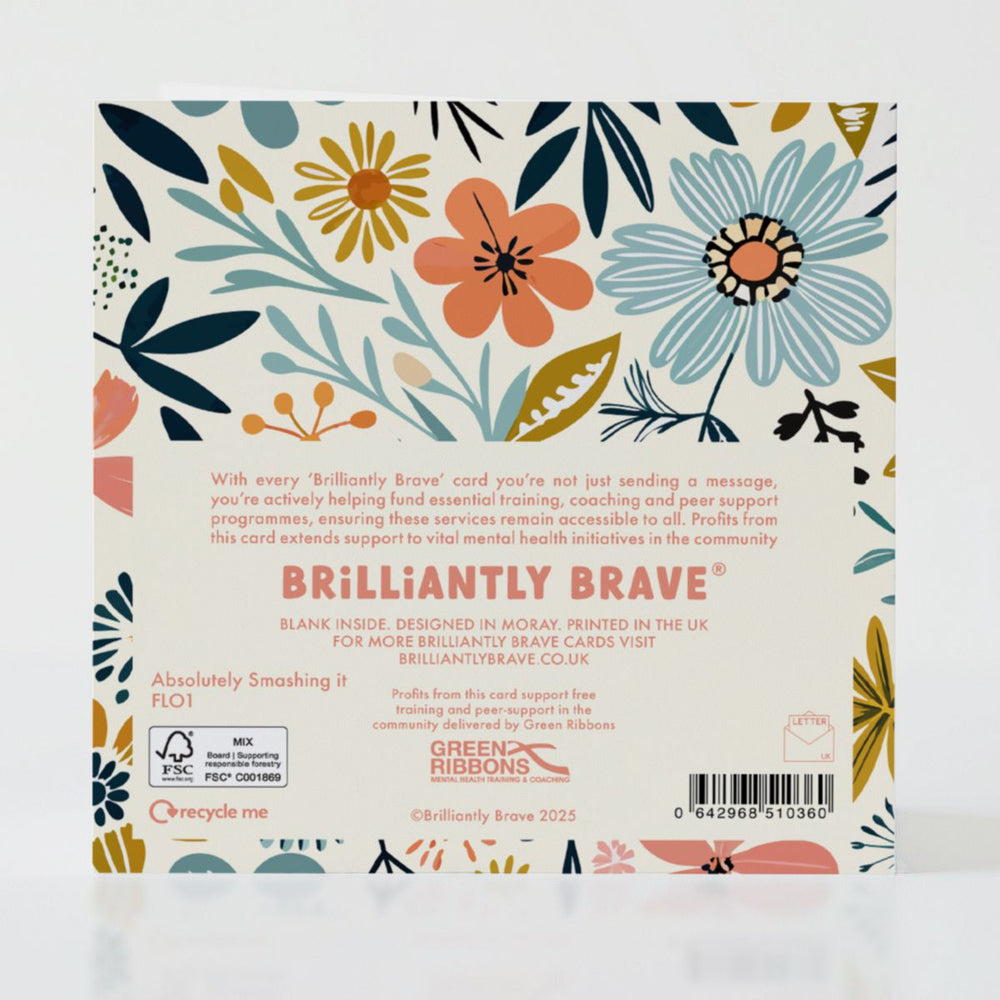 Absolutely Smashing It - Back of the card showcasing additional thoughtful design details.
