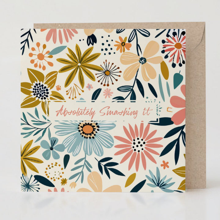 Absolutely Smashing It - Uplifting card with matching envelope to inspire thoughtful connections.