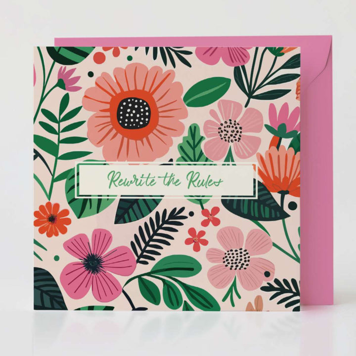 Rewrite the Rules - Uplifting card with matching envelope to inspire thoughtful connections.