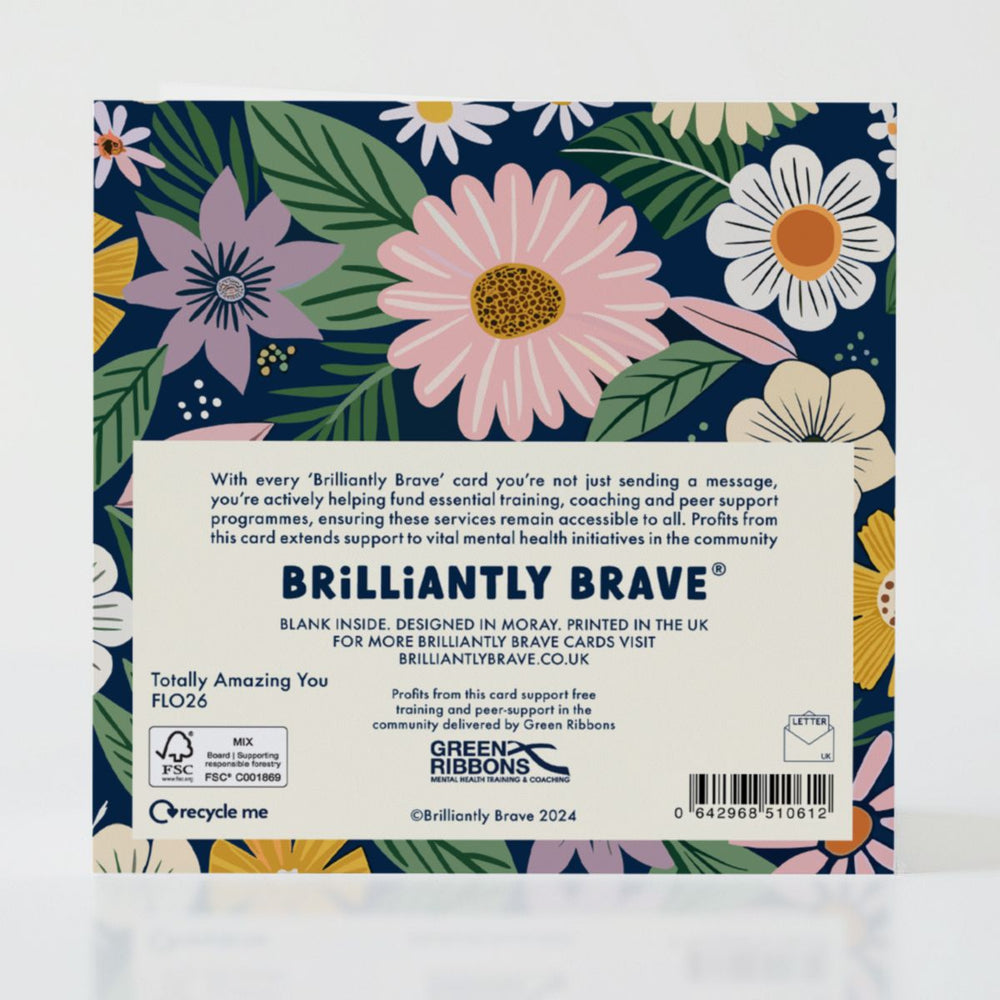 Totally Amazing You - Back of the card showcasing additional thoughtful design details.