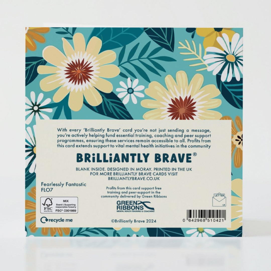 Fearlessly Fantastic - Back of the card showcasing additional thoughtful design details.