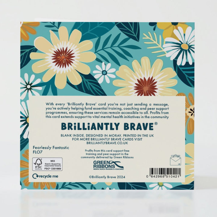 Fearlessly Fantastic - Back of the card showcasing additional thoughtful design details.