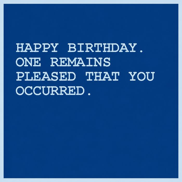 Happy Birthday.
