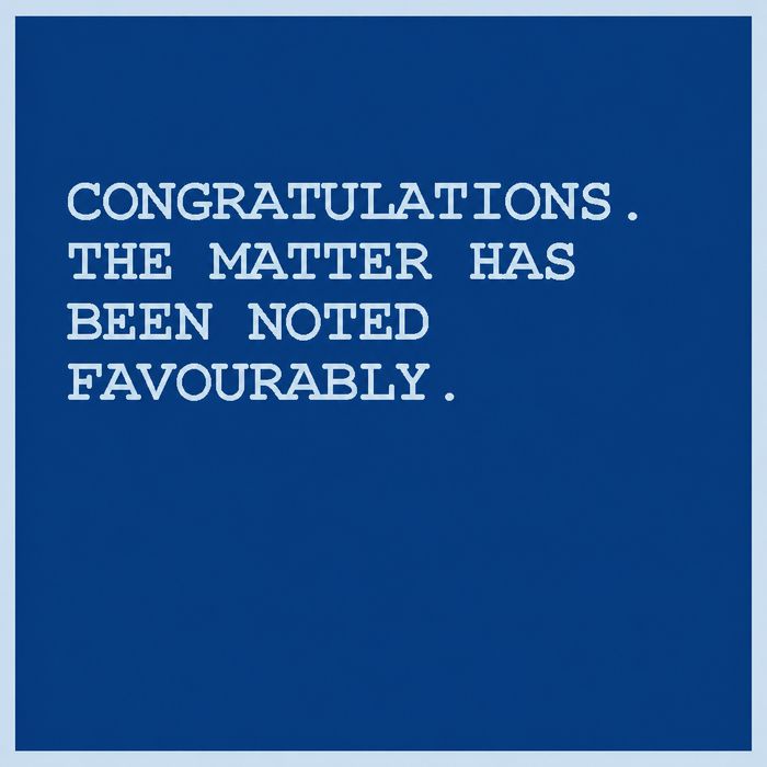 Congratulations.