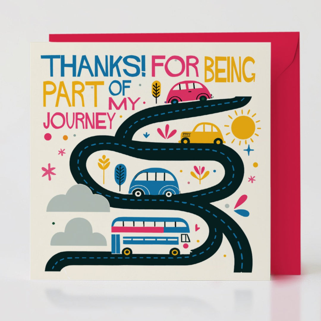 Part of My Journey - Encouragement card with matching envelope for a heartfelt token of thanks.