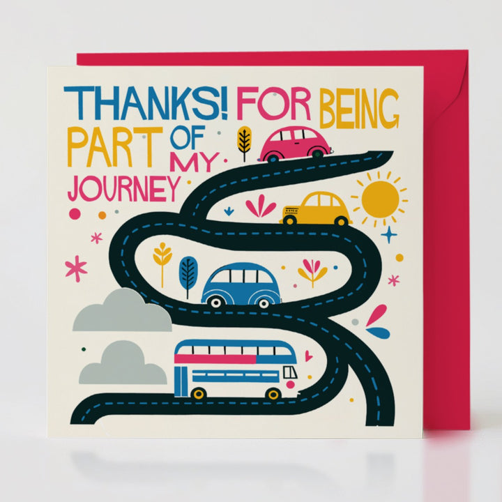 Part of My Journey - Encouragement card with matching envelope for a heartfelt token of thanks.