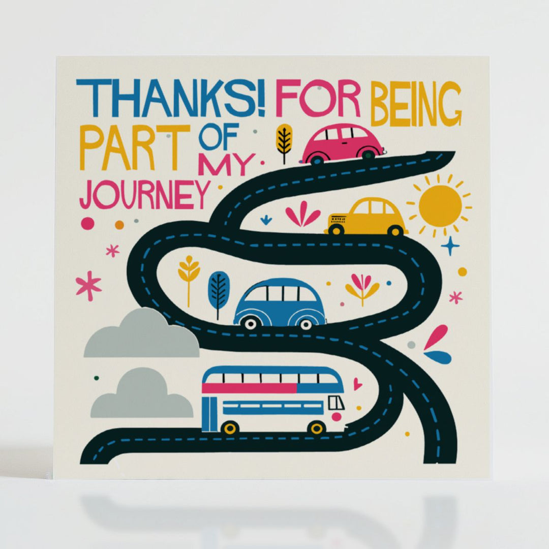 Part of My Journey - Encouragement card with a charming design celebrating shared paths and meaningful connections.