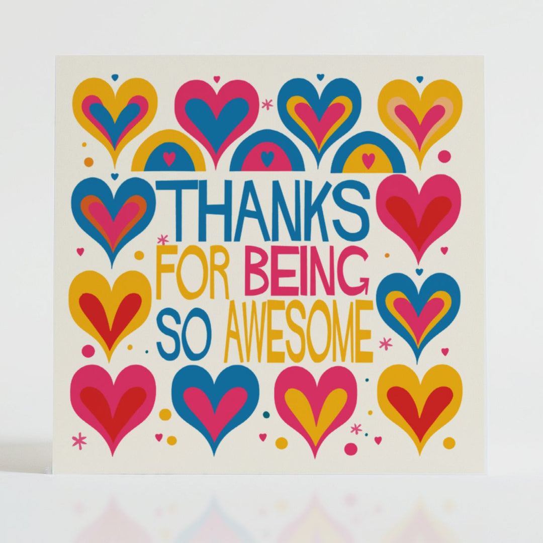 Being Awesome - Uplifting card featuring a vibrant design to celebrate someone's brilliance and impact.