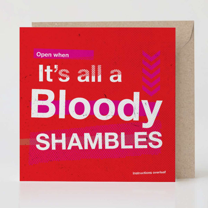 Open When It’s All a Bloody Shambles