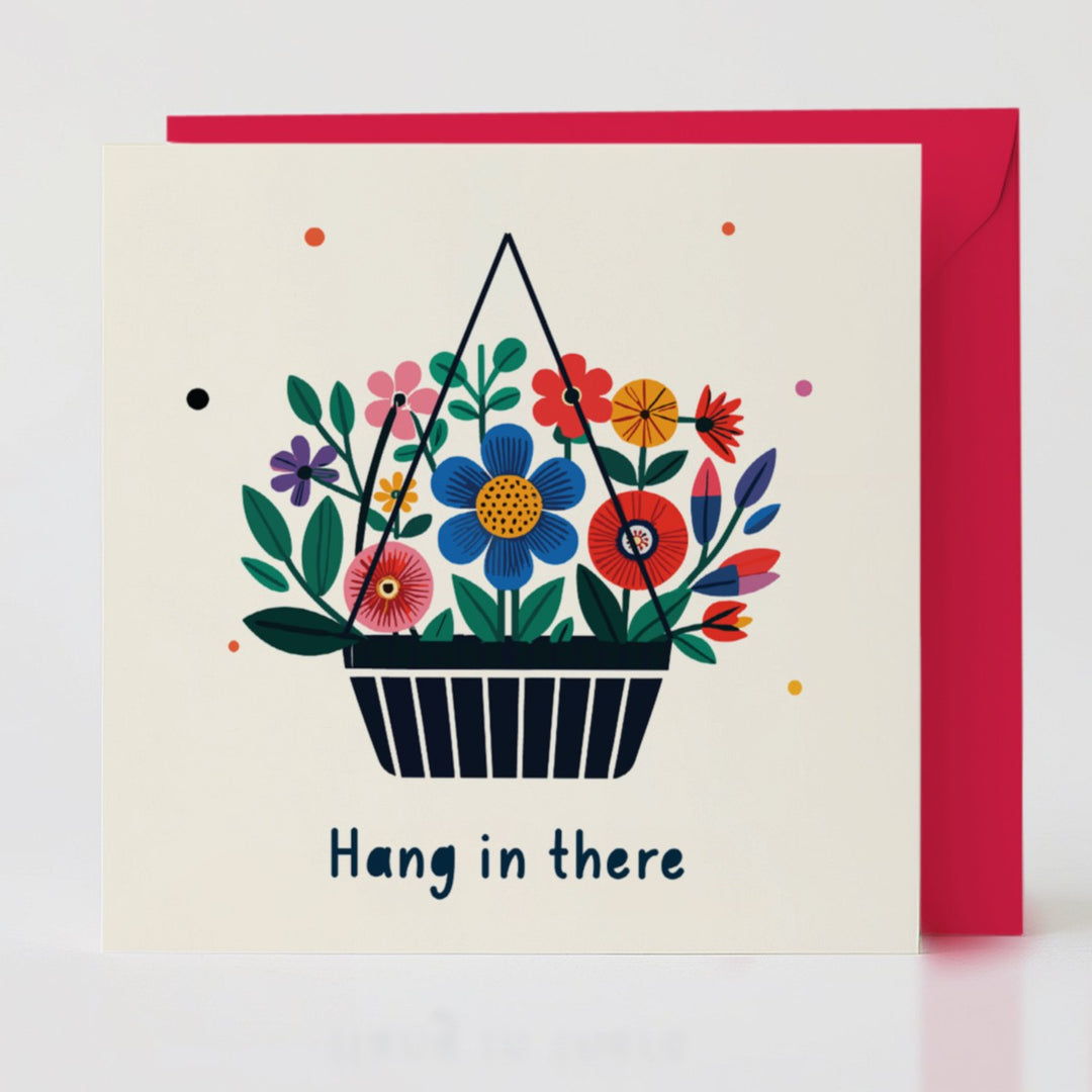 Hang in There - Hope-themed card with matching envelope to offer gentle encouragement.