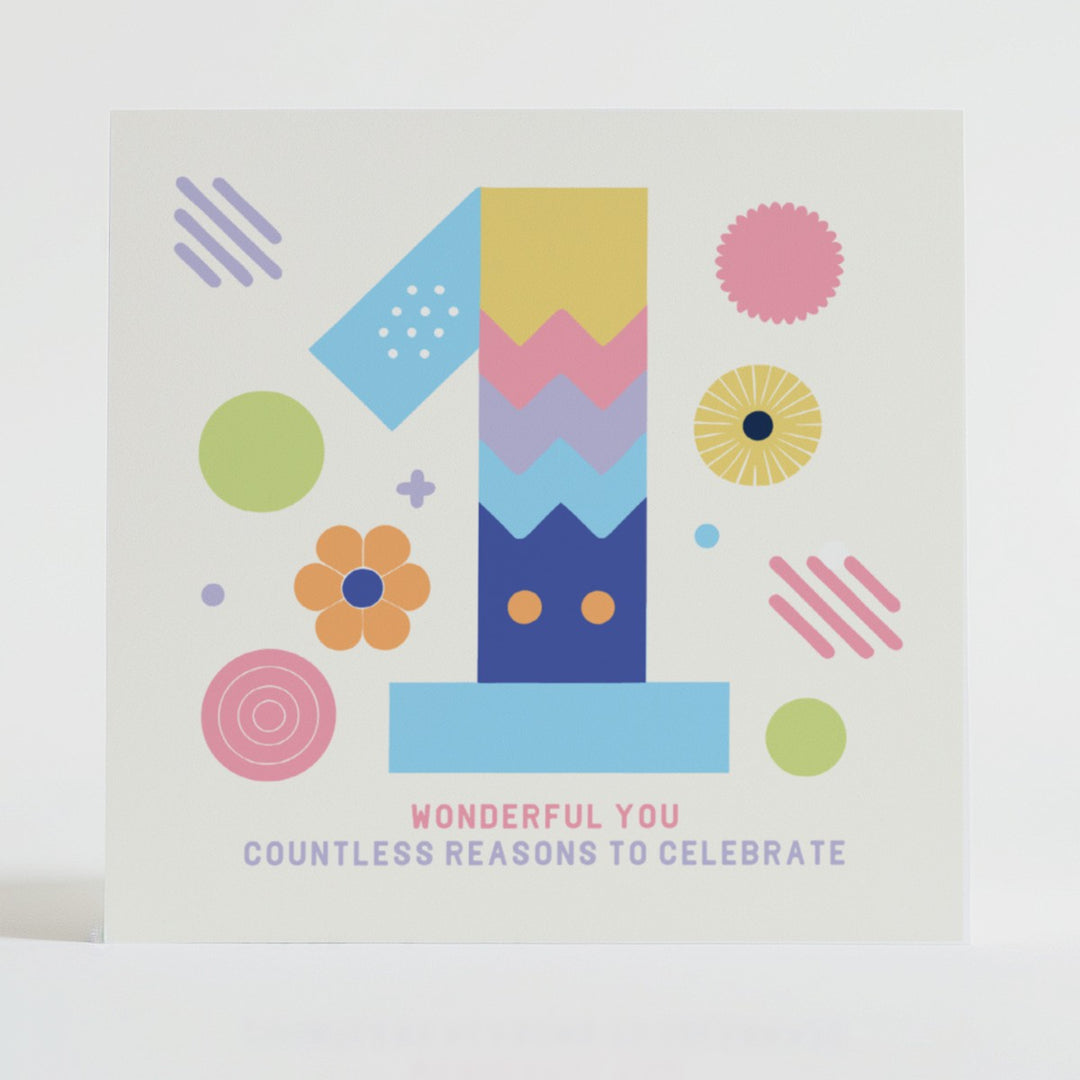 Wonderful You - Mental health card celebrating individuality with an uplifting message and elegant design.