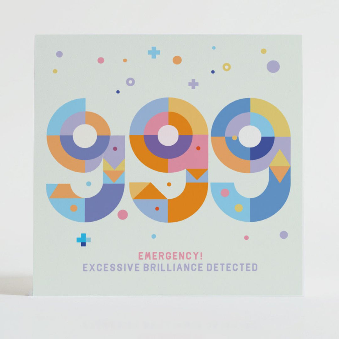 999 Brilliance - Inspirational card celebrating exceptional brilliance with bold and radiant design elements.