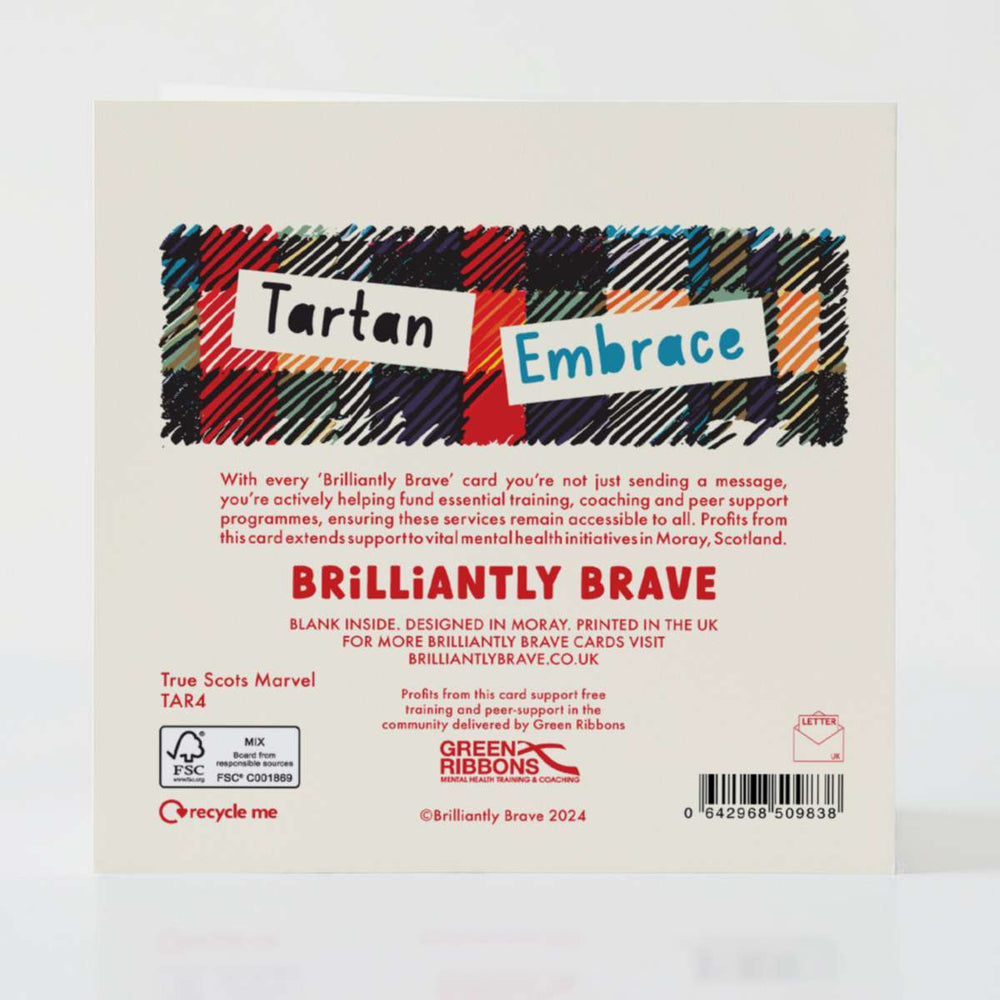 True Scots Marvel - Back of the card with detailed design elements and uplifting text.