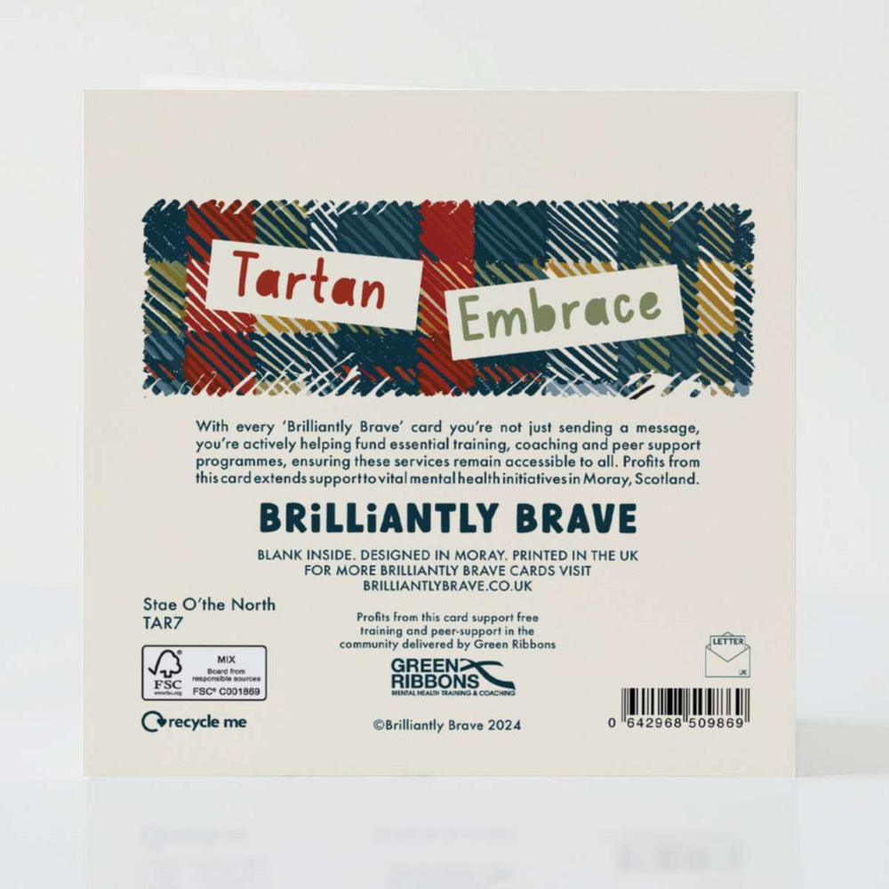 Star O'the North - Back of the card with timeless design and heartfelt Scottish warmth.
