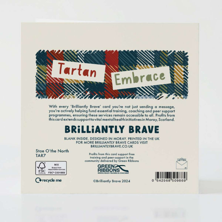 Star O'the North - Back of the card with timeless design and heartfelt Scottish warmth.
