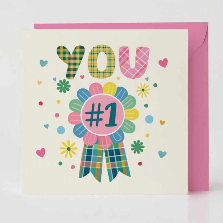 You...Number 1 - Achievement card with matching envelope to share pride and joy.