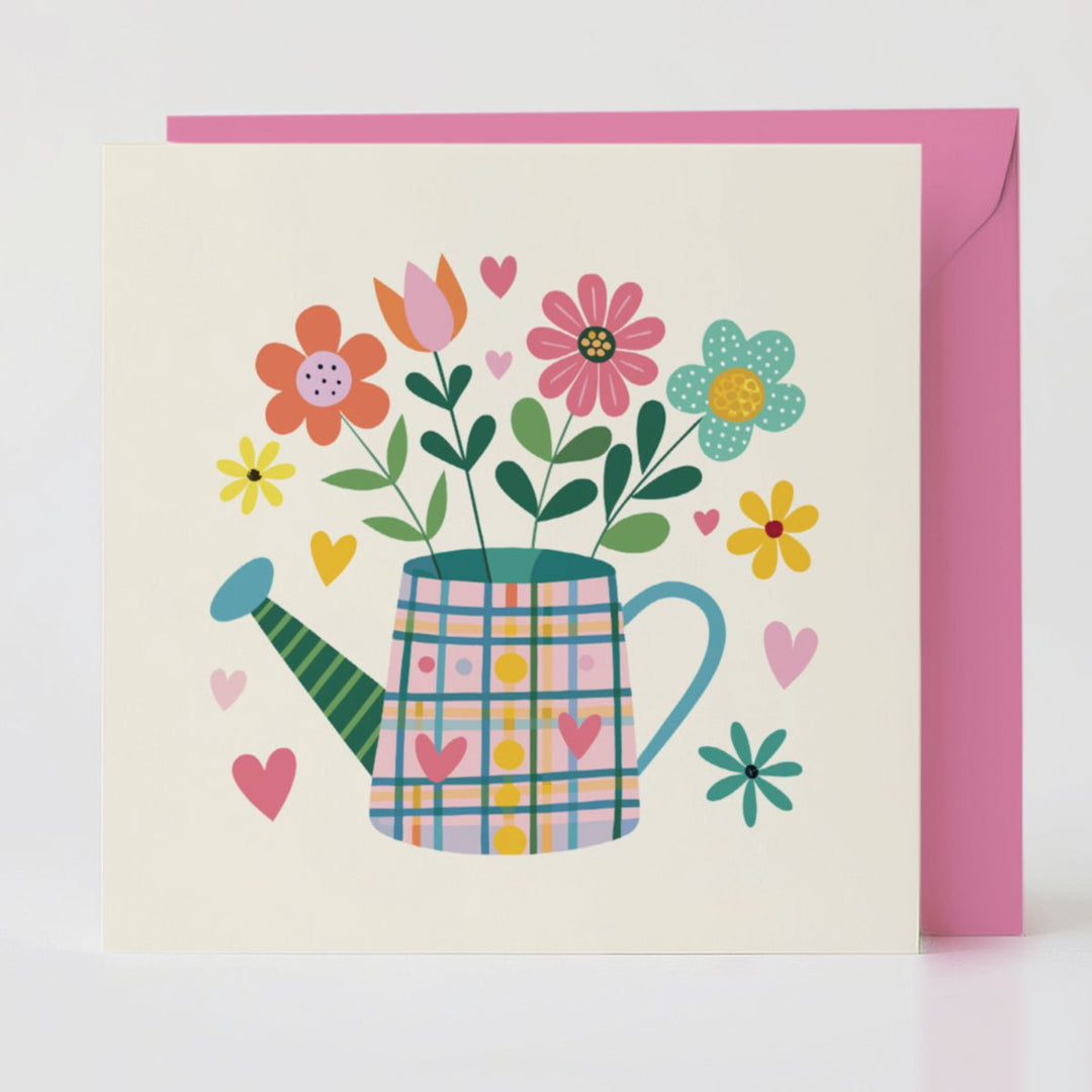 Tartan Pop Teapot 2 - Appreciation card with matching envelope to share charm and joy.