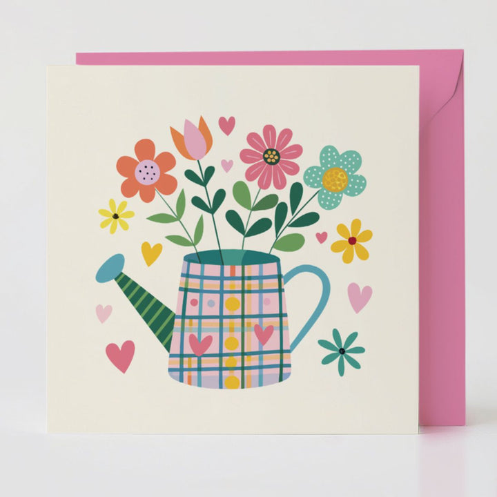 Tartan Pop Teapot 2 - Appreciation card with matching envelope to share charm and joy.